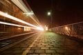 Trainstation at night Royalty Free Stock Photo