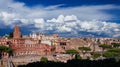 Trajan and Augustus Forum Panorama