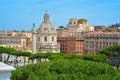 Trajan Column in the forum of Trajan in Rome, Italy