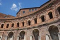 Trajan forum markets complex in Rome Royalty Free Stock Photo