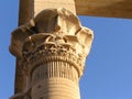 Capital of a column of Trajan kiosk on Philae, Egypt