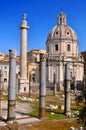 Trajan's Column (Colonna Traiana) Royalty Free Stock Photo