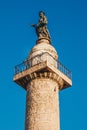 Trajan`s Column Colonna Traiana in Rome, Italy. Commemorates R