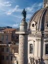 Trajan\'s Column, Rome, Italy Royalty Free Stock Photo