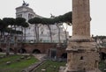 The Trajan`s Column in Rome Italy Royalty Free Stock Photo