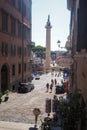 The TrajanÃ¢â¬â¢s Column in Rome, Italy Royalty Free Stock Photo