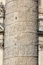 Trajan`s Column, triumphal column in the roman Forum, Trajans` Forum, Rome, Italy