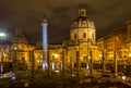 The Trajan`s Forum, Rome, Italy. Royalty Free Stock Photo