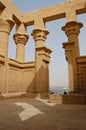 Trajan's Kiosk in temple of Philae, Egypt Royalty Free Stock Photo