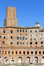 Trajan`s Market, built in the 2nd century located on the Imperial Forums near the Roman Forum, Rome, Italy Royalty Free Stock Photo