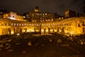 Trajan`s Market and Torre delle Milizie in Rome, Italy