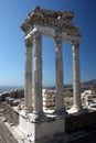 Trajaneum Acropolis of Pergamon, Turkey Royalty Free Stock Photo