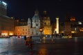 Trajans Forum, Rome by night Royalty Free Stock Photo