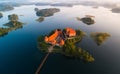 Trakai castle from above