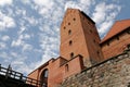 Trakai Castle on Lake Galve, Lithuania.