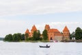 Trakai castle museum at Galve lake, close to Vilnius, Lithuania