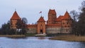 Trakai castle or Traku pilis in Lithuania near Vilnius Royalty Free Stock Photo