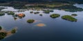 Trakai castle in water island