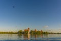 Trakai Island Castle in lake Galve Royalty Free Stock Photo