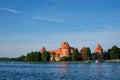 Trakai Island Castle in lake Galve, Lithuania