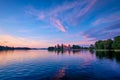 Trakai Island Castle in lake Galve, Lithuania Royalty Free Stock Photo