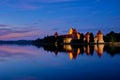 Trakai Island Castle in lake Galve, Lithuania Royalty Free Stock Photo