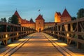 Trakai Island Castle in Lithuania next to Vilnius Royalty Free Stock Photo