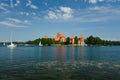 Trakai Island Castle Museum. Bridge to ancient architecture. Grand Duchy of Lithuania. Trakai Lithuania july 24, 2022 Royalty Free Stock Photo