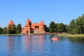 Trakai Island with medieval castle in Lake Galve