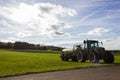 traktor bringing out liquid manure