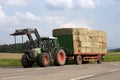 Traktor at work on a field Royalty Free Stock Photo