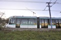 Tram along the Seine River in Meudon