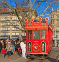 The "Marlitram" tram on Bellevue square in Zurich, Switzerland Royalty Free Stock Photo