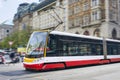 Tram in blurred motion Royalty Free Stock Photo