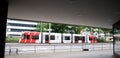 Tram Bombardier in Krefeld Royalty Free Stock Photo