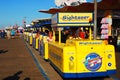 The tram car makes a stop Royalty Free Stock Photo