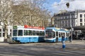 Tram cars Zurich