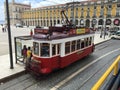 Tram at central Lisbon