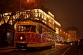 Tram with Christmas light decoration