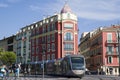 Tram in city of Nice Royalty Free Stock Photo
