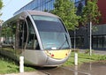 Tram in the city of nice Royalty Free Stock Photo