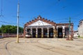 Tram depot Royalty Free Stock Photo