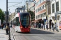 Tram in downtown in Istanbul