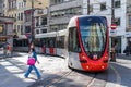 Tram in downtown in Istanbul