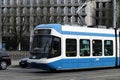 Tram in Downtown ZÃÂ¼rich, Switzerland