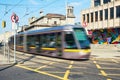 Tram in Dublin, ireland Royalty Free Stock Photo