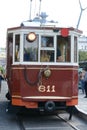 Tram exihibition in the downtown of Budapest, Hungary at the weekend