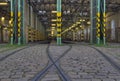 Tram garage Royalty Free Stock Photo