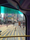 Tram in Hong Kong Island Royalty Free Stock Photo