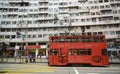 Tram in Hong Kong Island Royalty Free Stock Photo